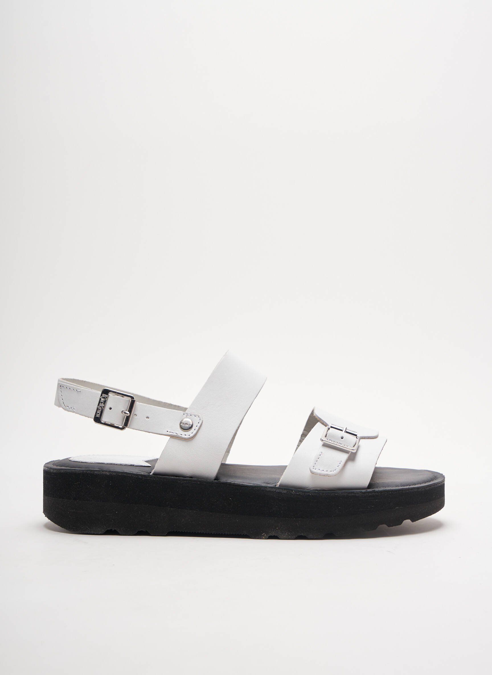 Kickers Sandales Nu Pieds Femme couleur blanc