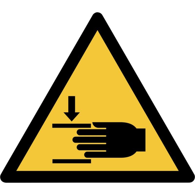 Djois Warnschild Warnung vor Handverletzungen Klebstoff, einschraubbar PP (Polypropylen) 15 (B) x 0,14 (H) cm 3 Stück