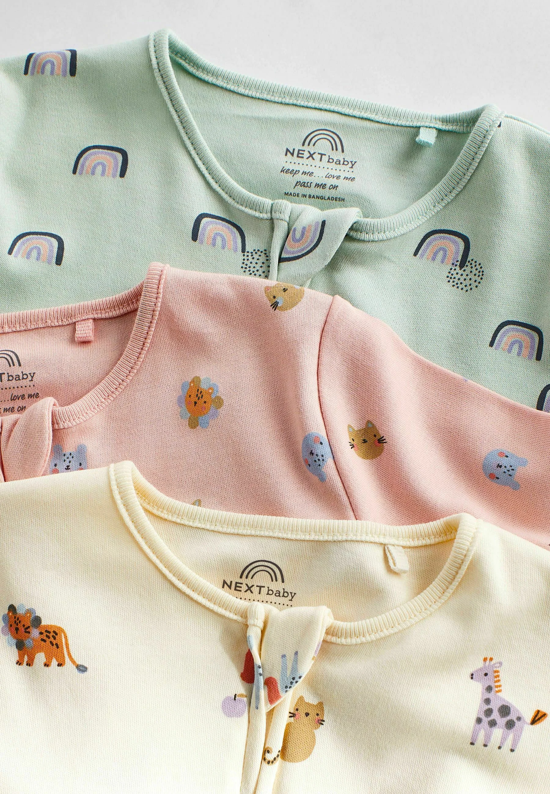 Siguiente PAQUETE DE 3 PIJAMAS SIN PIES CON CREMALLERA - Mono
