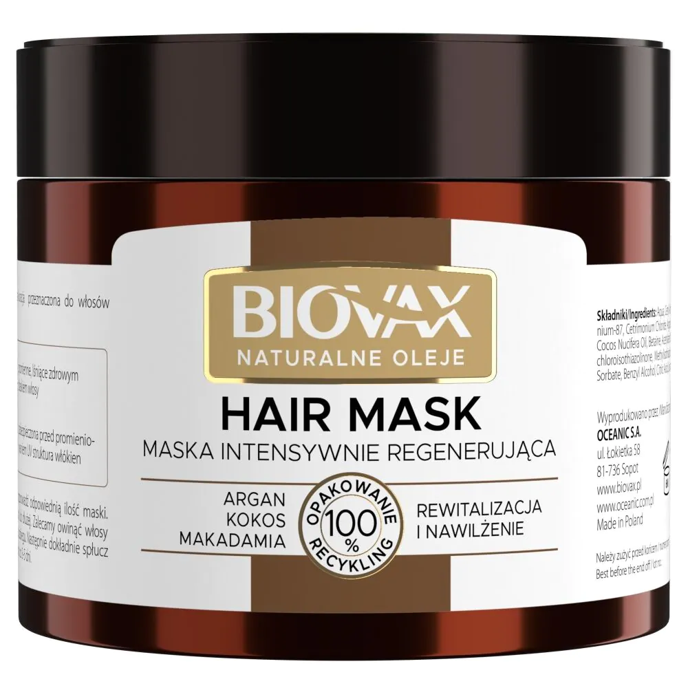 Biovax Argan Macadamia Kokos Hårmaske