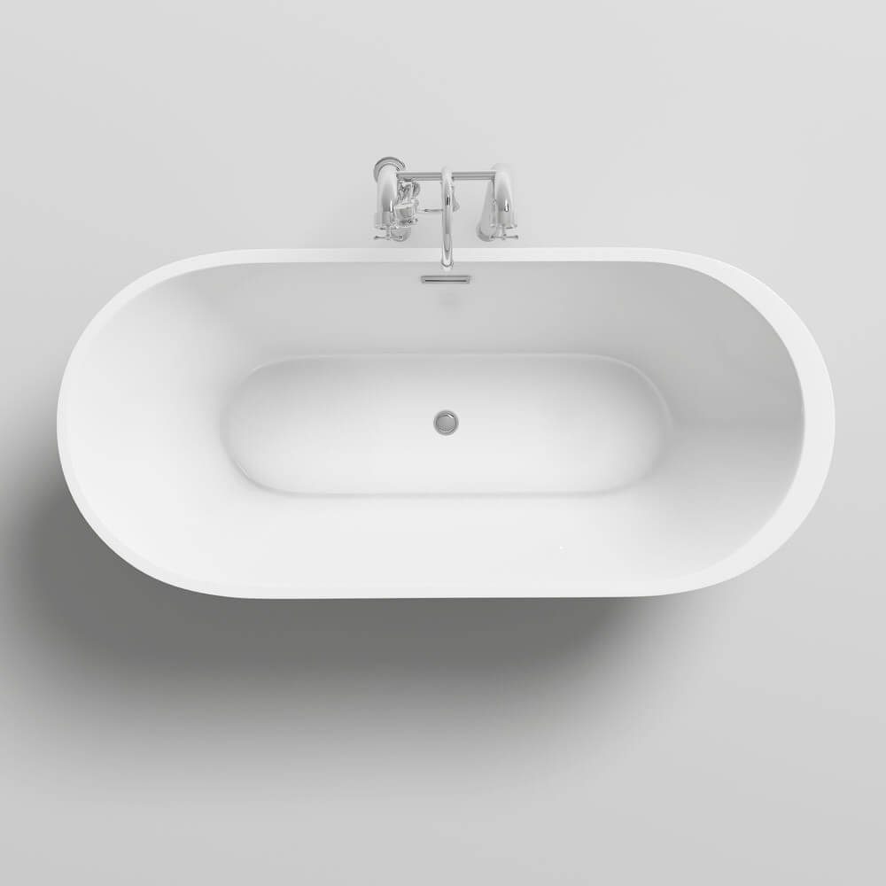 HOME DELUXE Badewanne Freistehende Badewanne CODO, (1-tlg), 170 x 80 x 58 cm - Füllmenge: 204 Liter I Freistehende Badewanne Spa