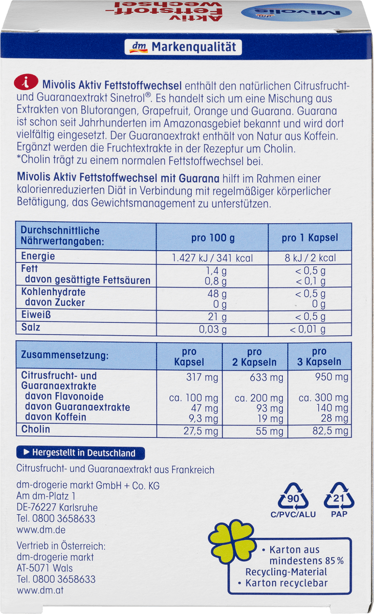 Aktiv Fettstoffwechsel Kapseln 45 St., 25 g