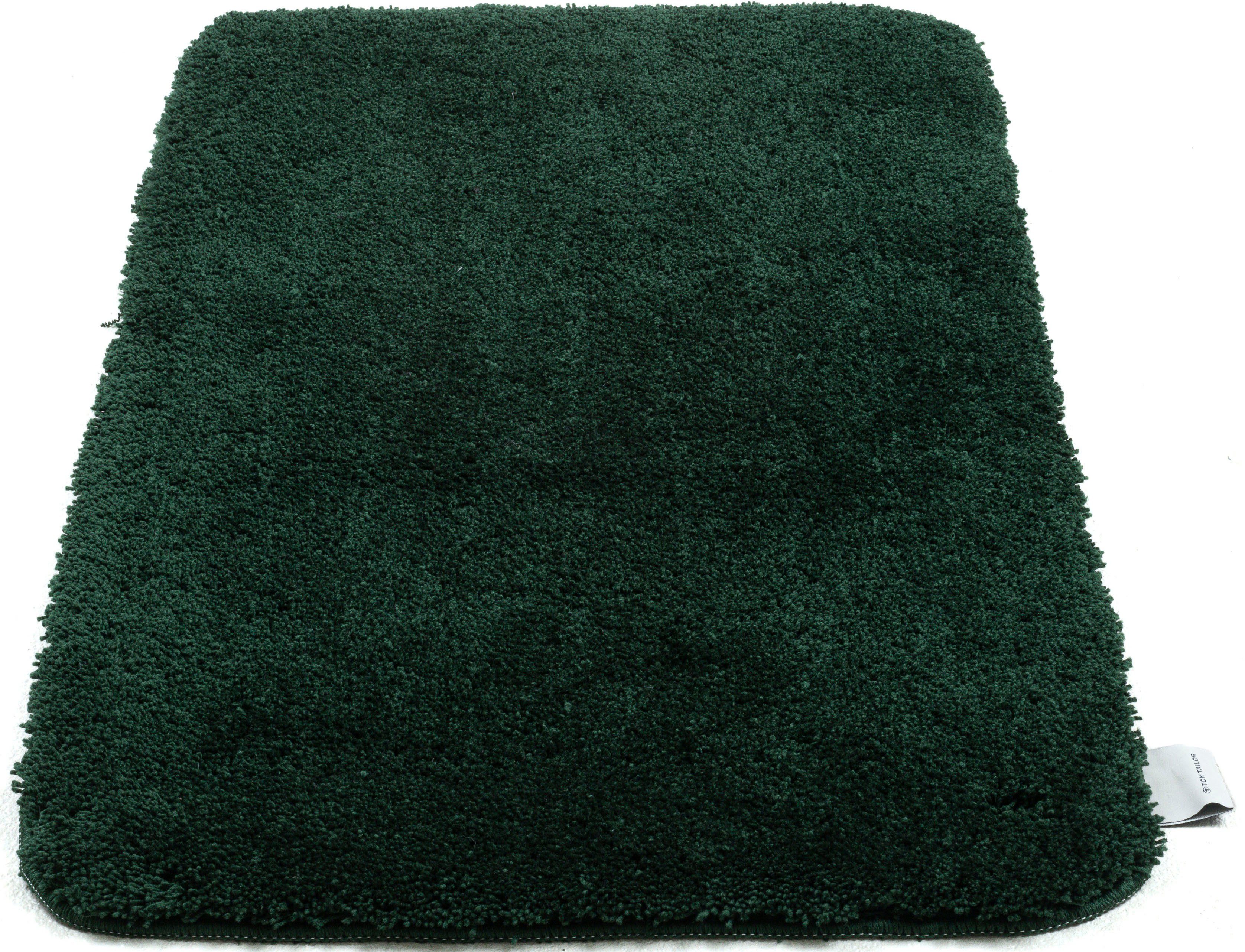 Badematte Cozy Bath UNI TOM TAILOR HOME, Höhe 27 mm, rutschhemmend beschichtet, fußbodenheizungsgeeignet, Polyester, rechteckig, Badteppich, Uni Farben, rechteckig, rund und oval erhältlich