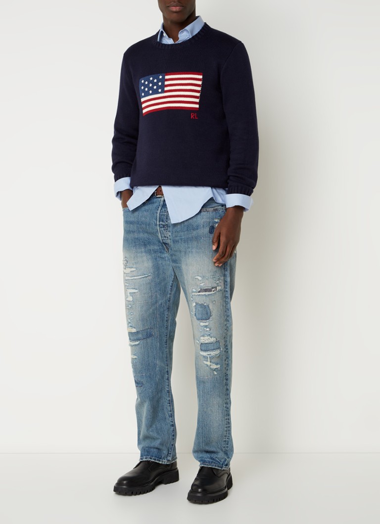 Πουλόβερ Ralph Lauren με λεπτή πλέξη και λογότυπο