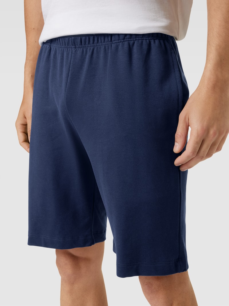 Pyjama-Hose mit elastischem Bund in dunkelblau