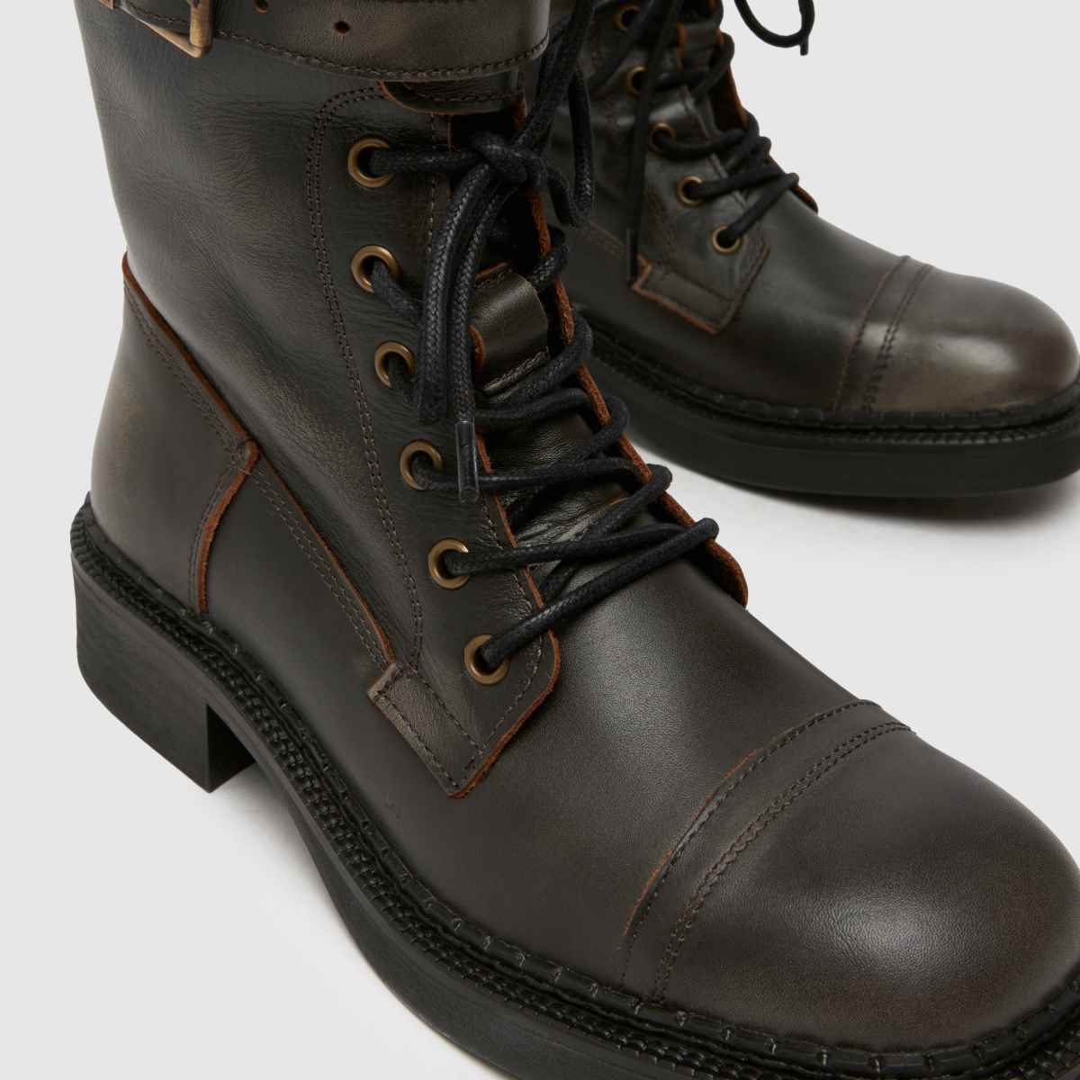 Kozačky Steve Madden Rox v tmavě hnědé barvě