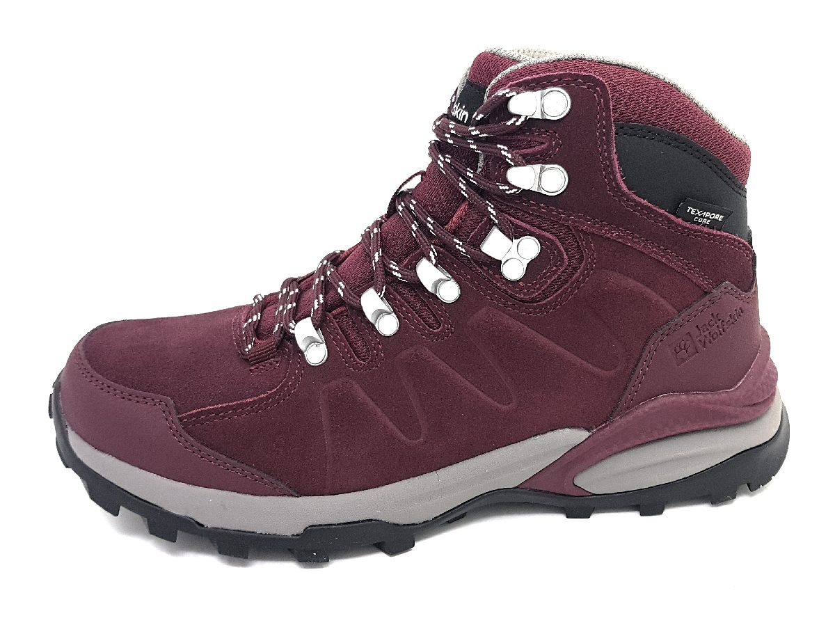 Jack Wolfskin Refugio Tex. Mid W 4050871/2866 Rot dark maroon