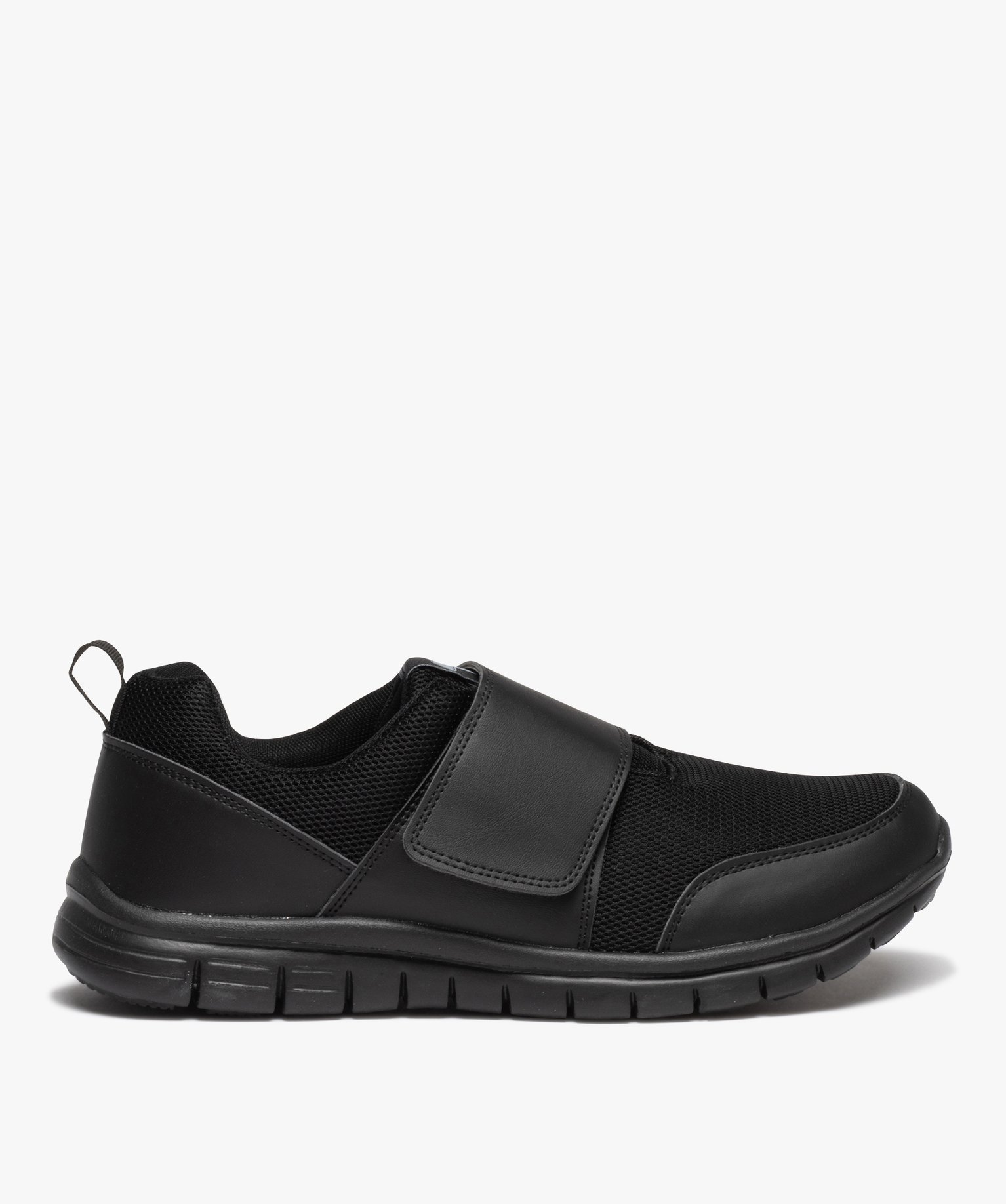Baskets homme style running unies sans lacets - Beppi noir | GEMO