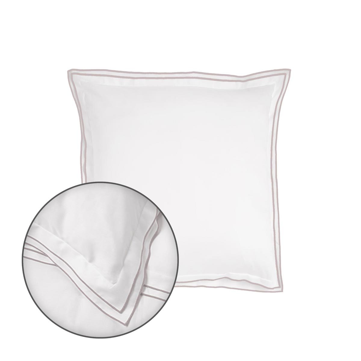Traumschlaf Uni Kissenbezug White Collection Portofino