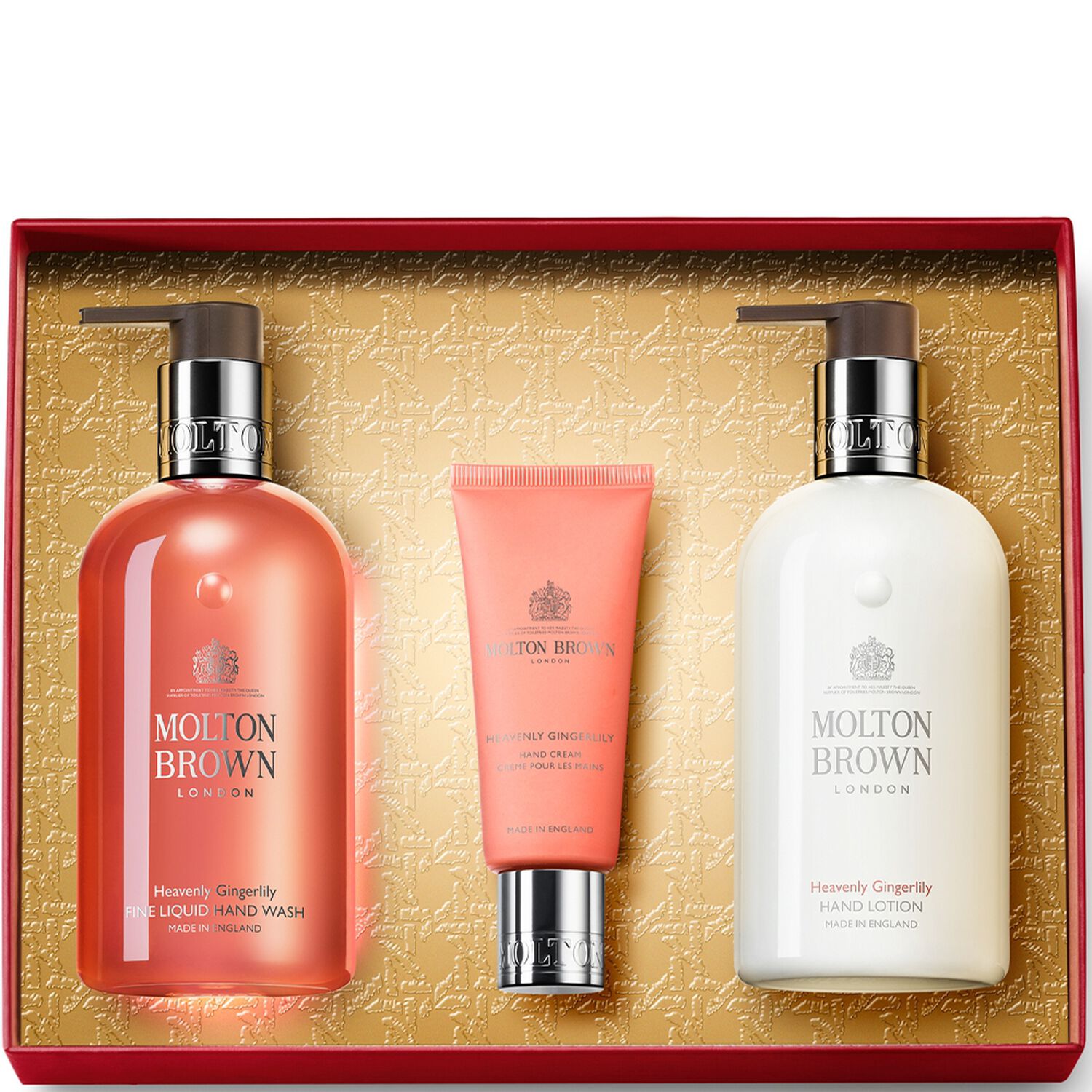 Molton Brown Heavenly Gingerlily Trio Soin des Mains - Savon Liquide, une Lotion et un Soin Hydratant