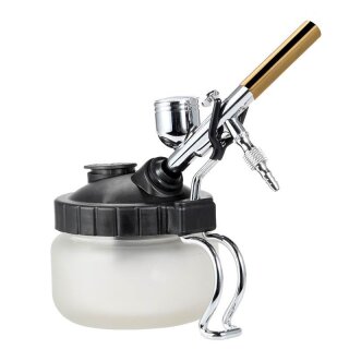 MK3 Airbrush Cleaning Pot (schwarz mit Gerätehalter)