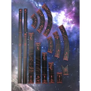 Space Template red/black with tray (für 2.0 X-Wing geeignet)