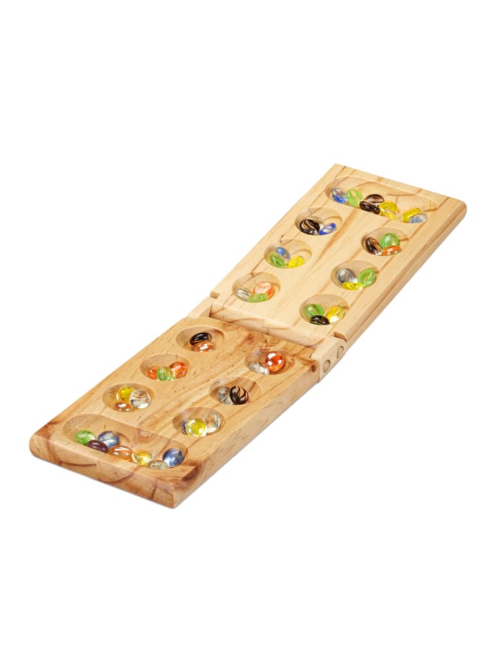 relaxdays Kalaha Spiel in Natur günstig kaufen onesize
