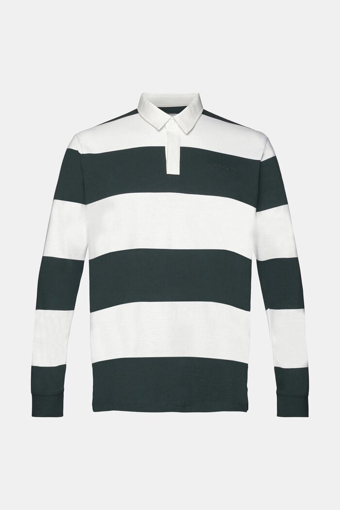 Langarm-Poloshirt mit Streifen