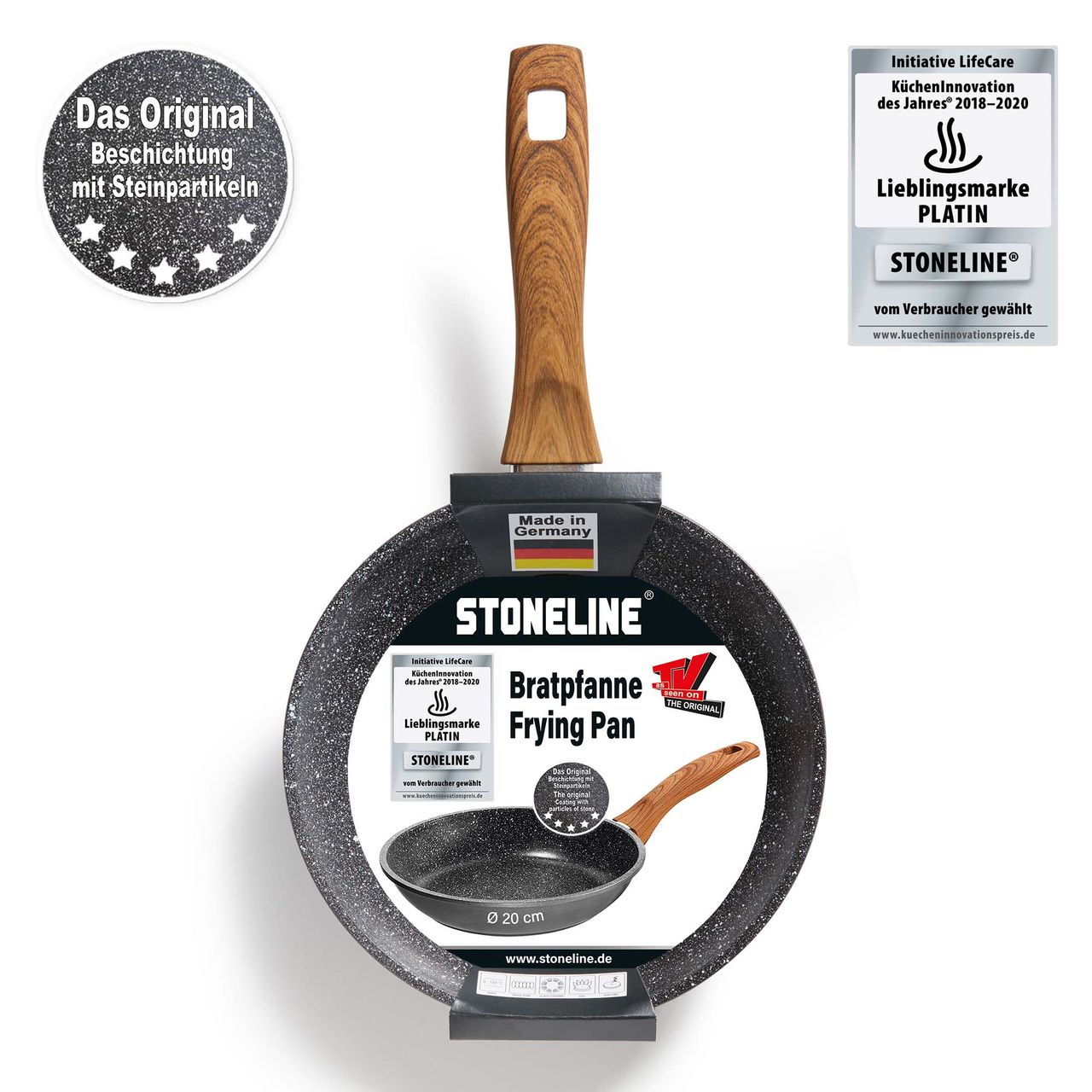 STONELINE® Back to Nature Bratpfanne Made in Germany