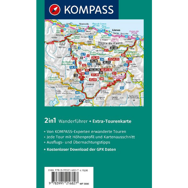 KOMPASS WANDERFÜHRER PICOS DE EUROPA, 55 TOUREN