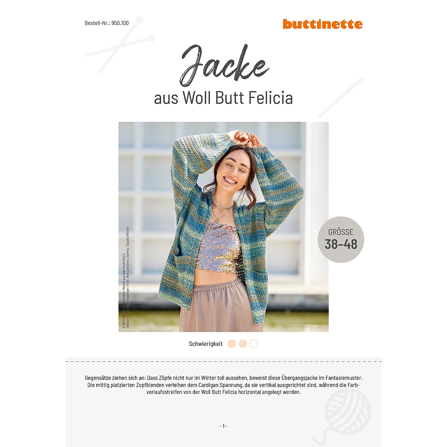 Strickanleitung - Jacke aus Woll Butt Felicia