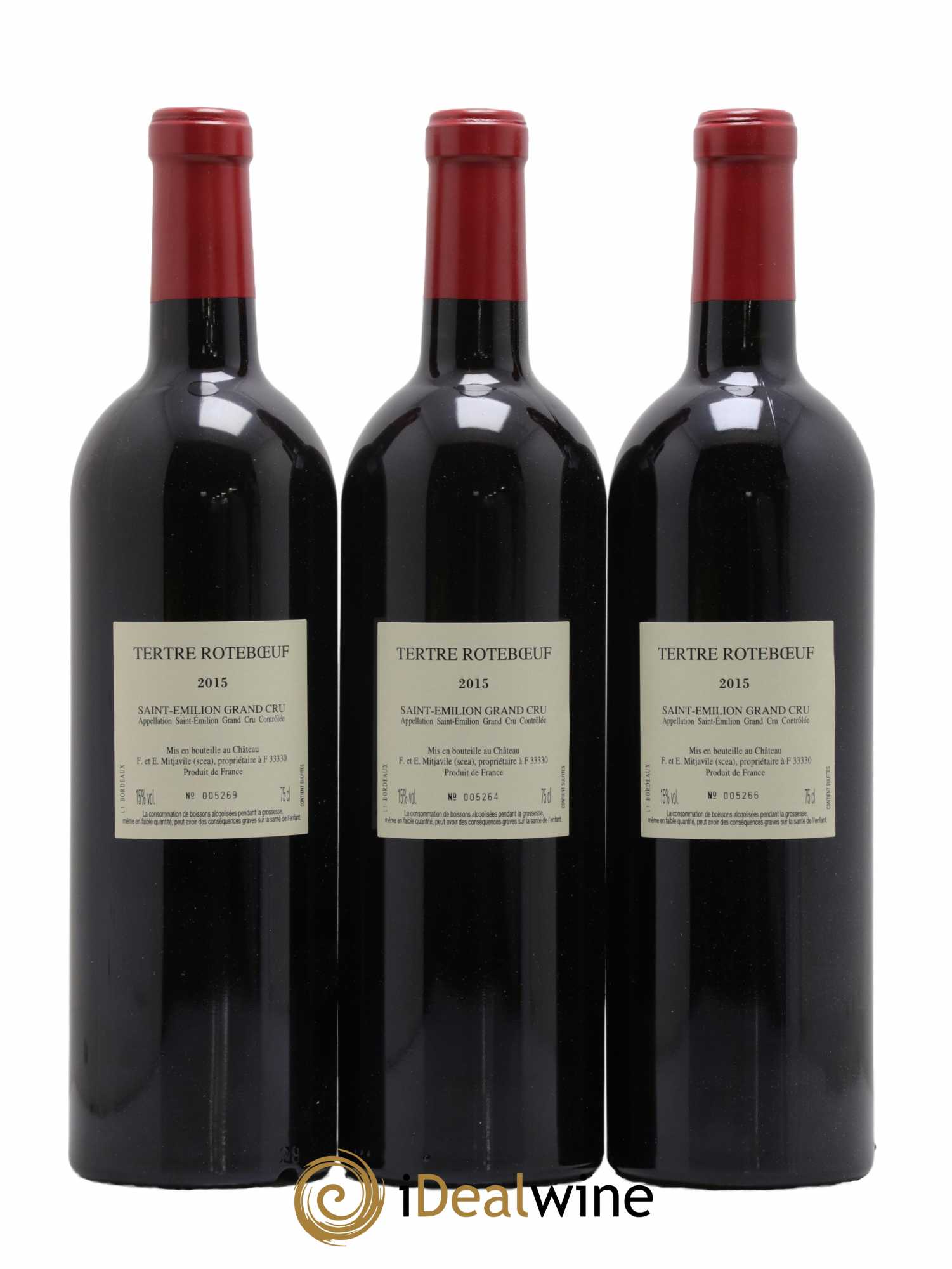 Château Tertre Roteboeuf  2015 - Lot de 6 Bouteilles