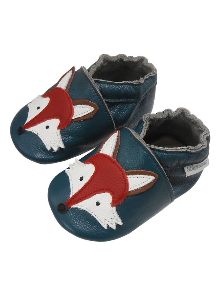 Yalion Leder-Krabbelschuhe 