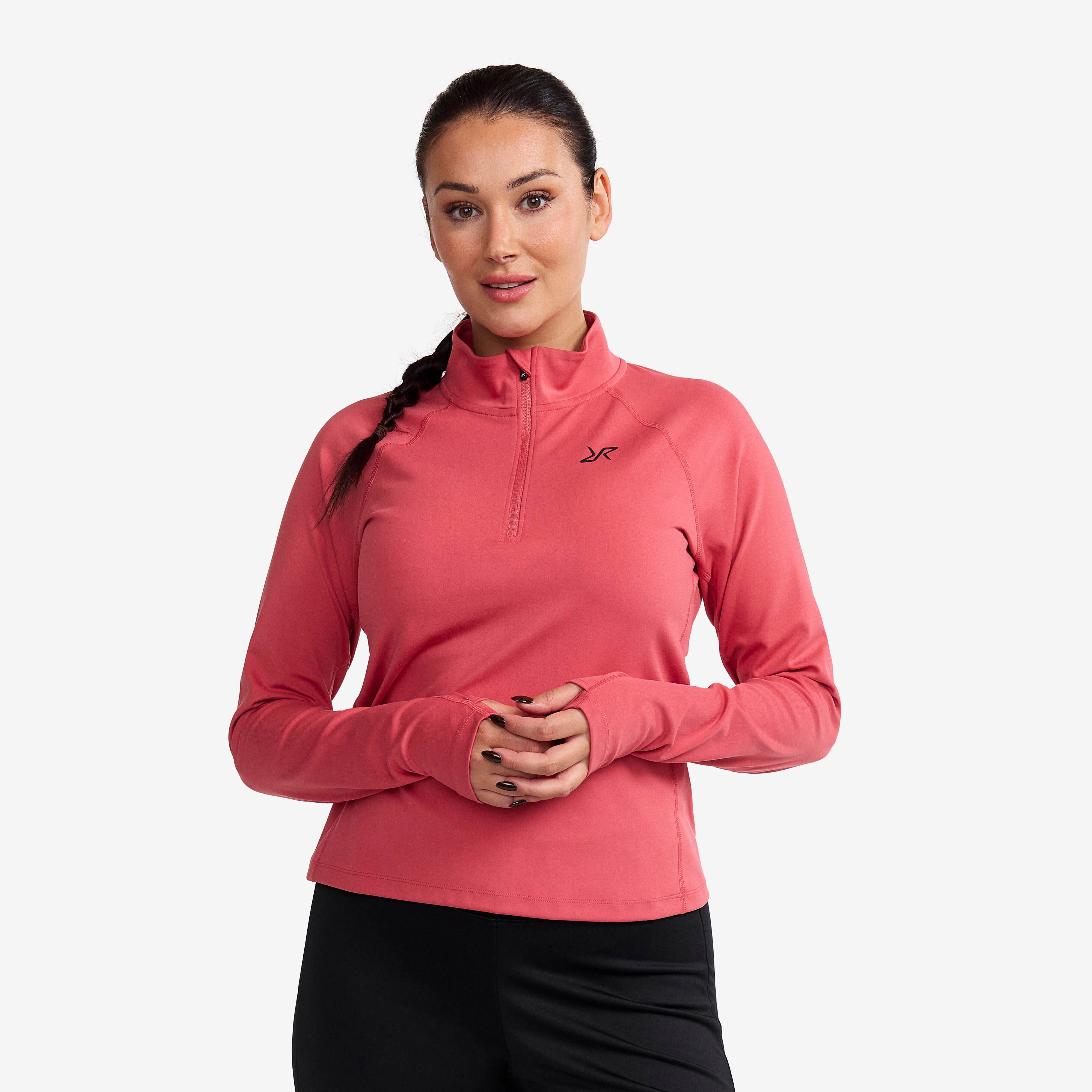 Prep Half-zip Top Femme Holly Berry