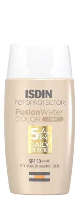 Isdin Fotoprotector Fusion Water krema za lice SPF 50 Color Light