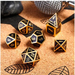 Metal & Enamel Dice Set Galaxy (7)