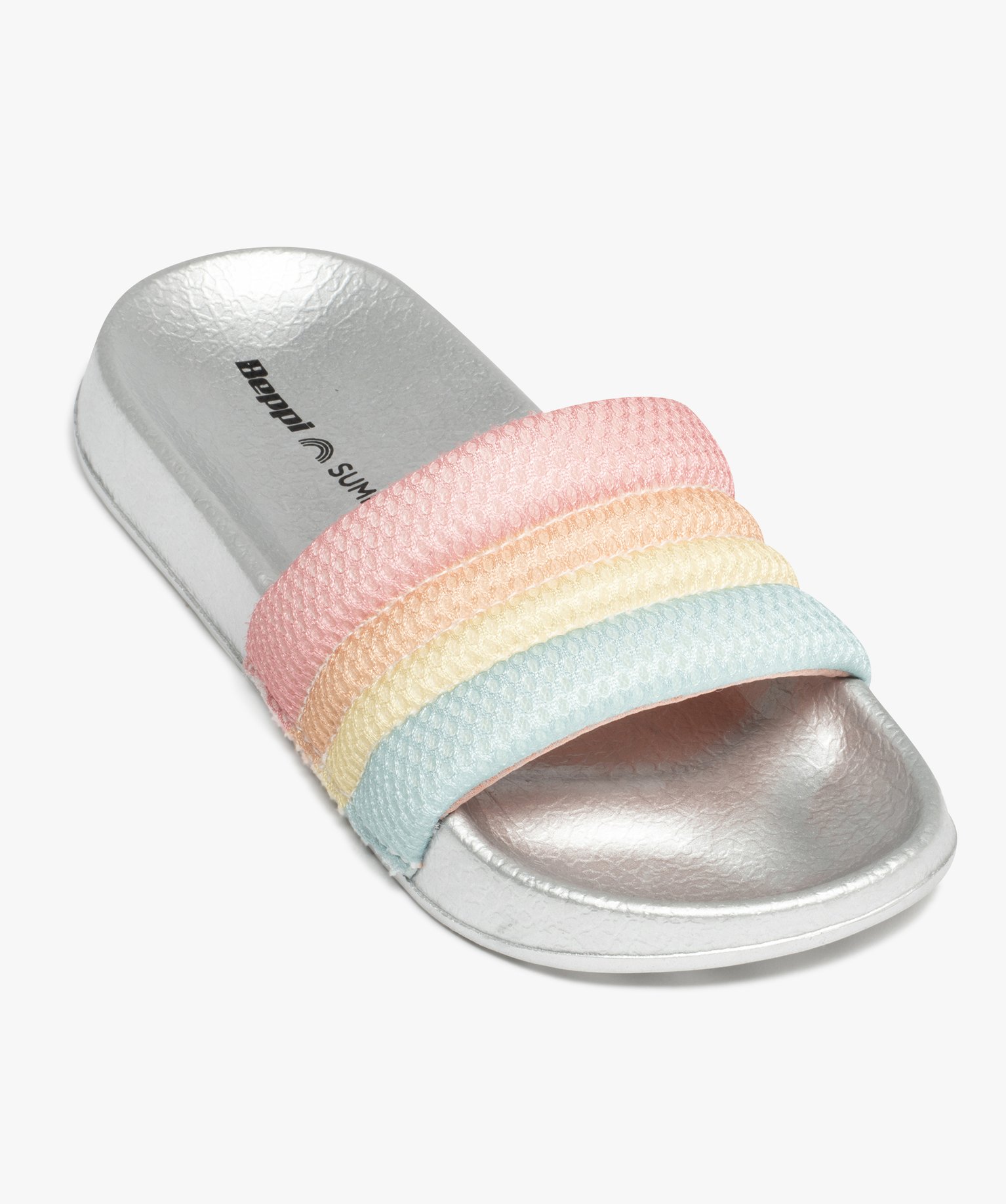 Mules de piscine fille à bandeau en mousse multicolore - Beppi multicolore | GEMO