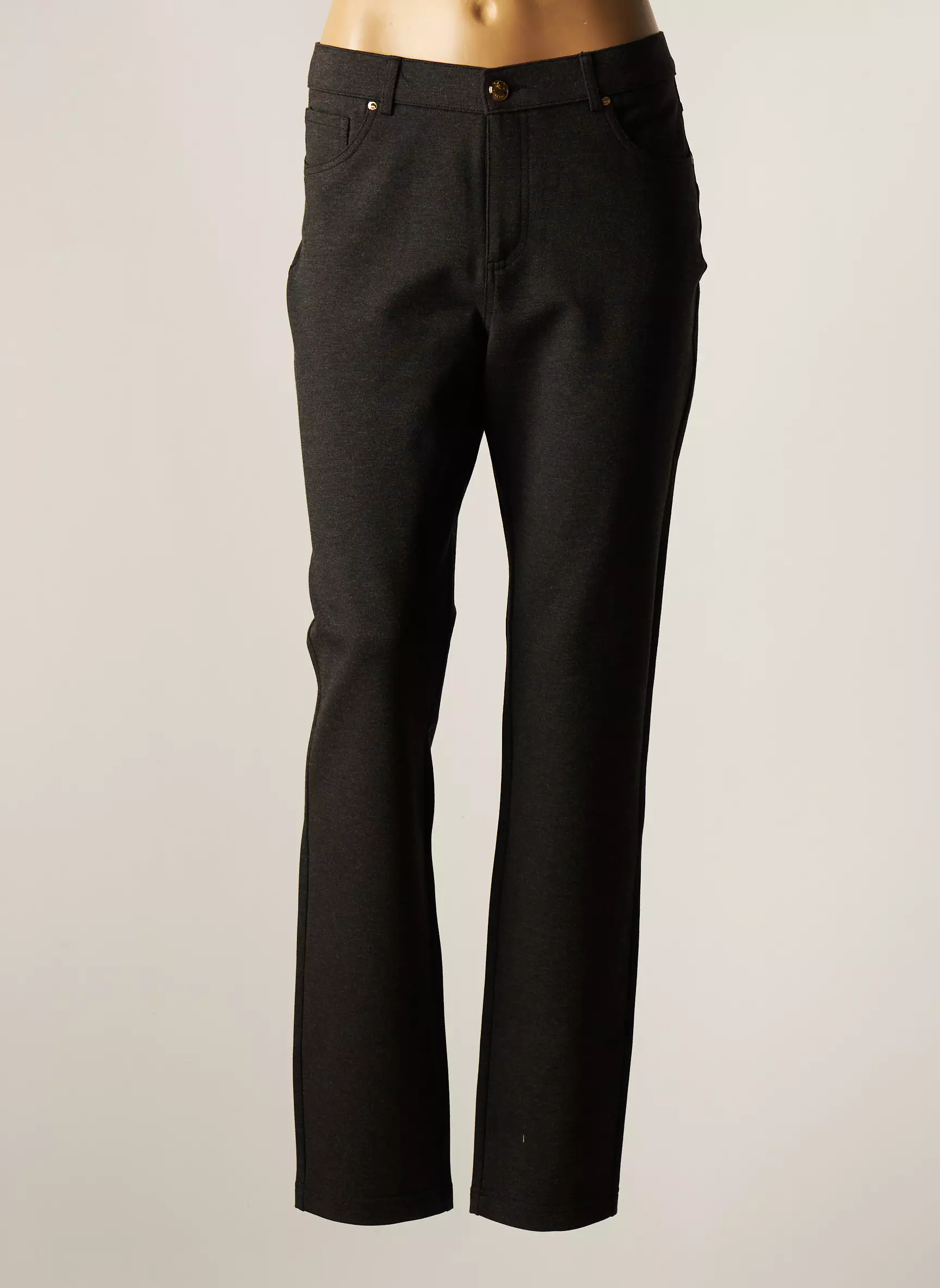Lcdn Pantalons Slim Femme couleur gris