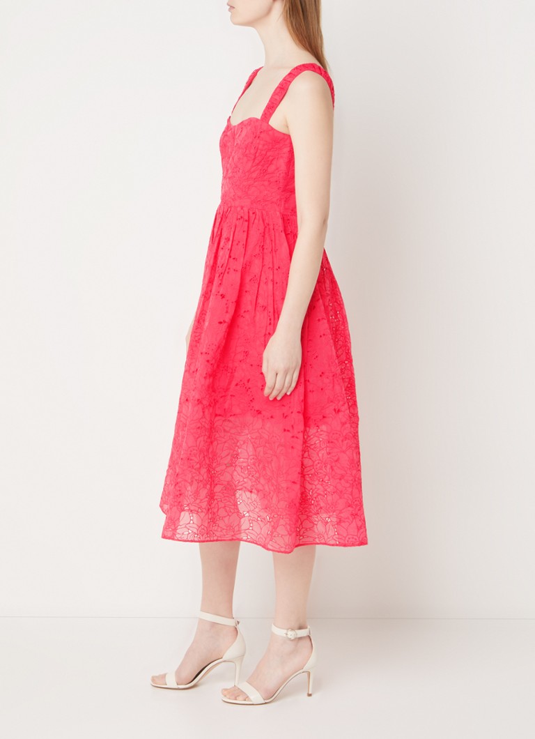 Vestido midi de French Connection con bordado floral