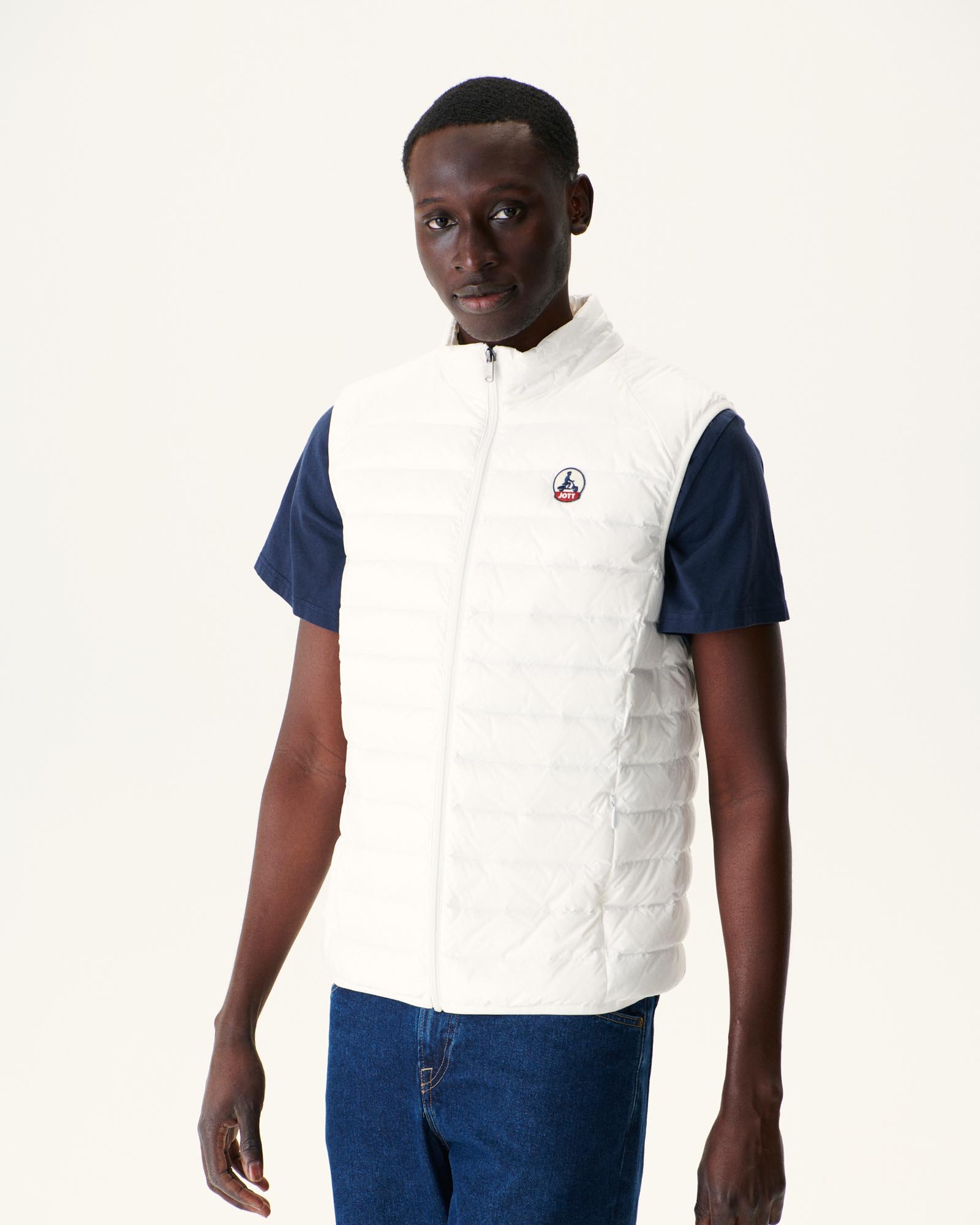 Doudoune sans manches Blanc Tom