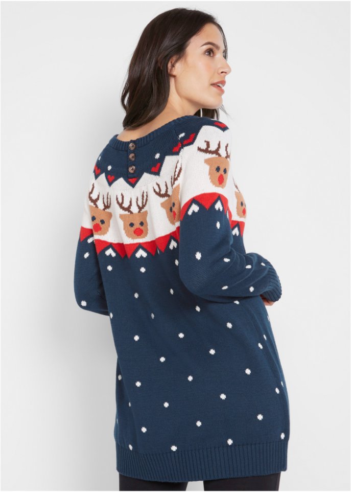 Weihnachtspullover Rentier