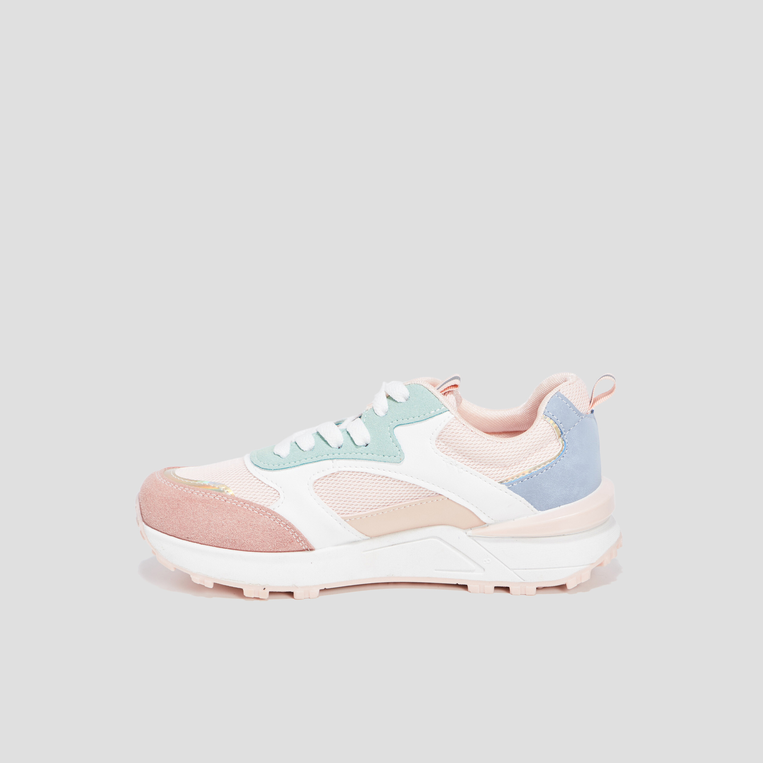 Baskets running bi-matière Creeks multicolore femme | La Halle