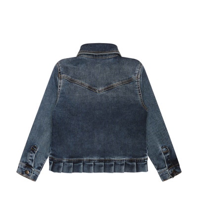 Jeansjacke, dunkelblau für Mädchen