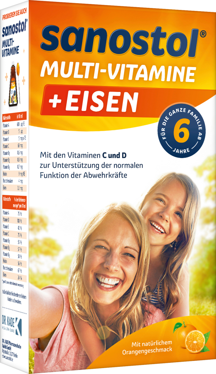 Multi-Vitamine plus Eisen, 460 ml