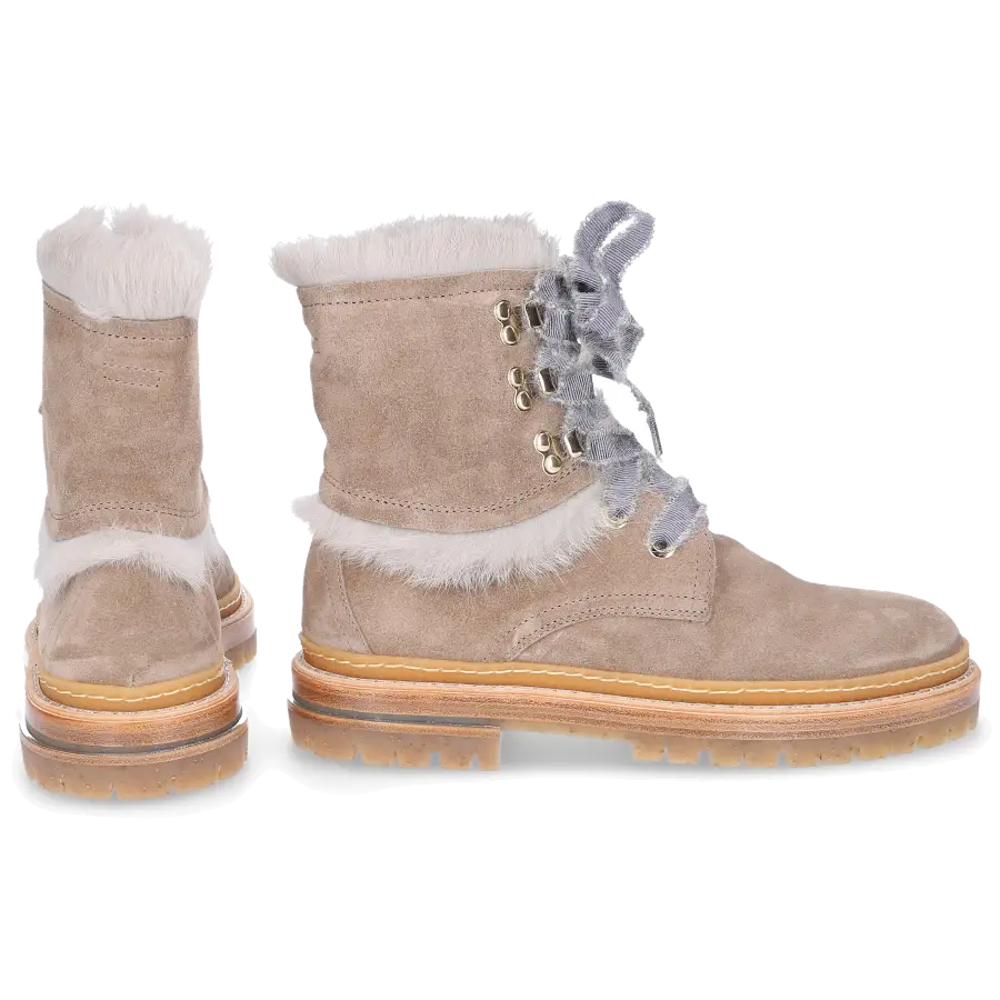 AGL Attilio Giusti Leombruni - Stiefeletten D717576 Veloursleder - beige