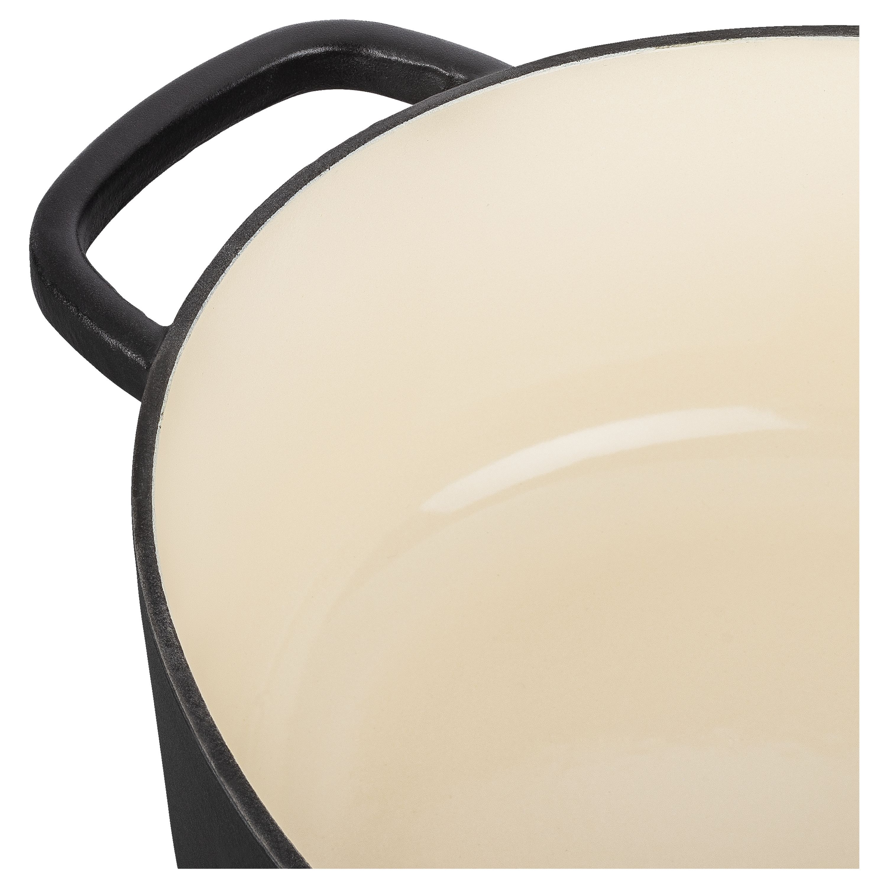 Cocotte 29 cm, oval, Schwarz, Gusseisen