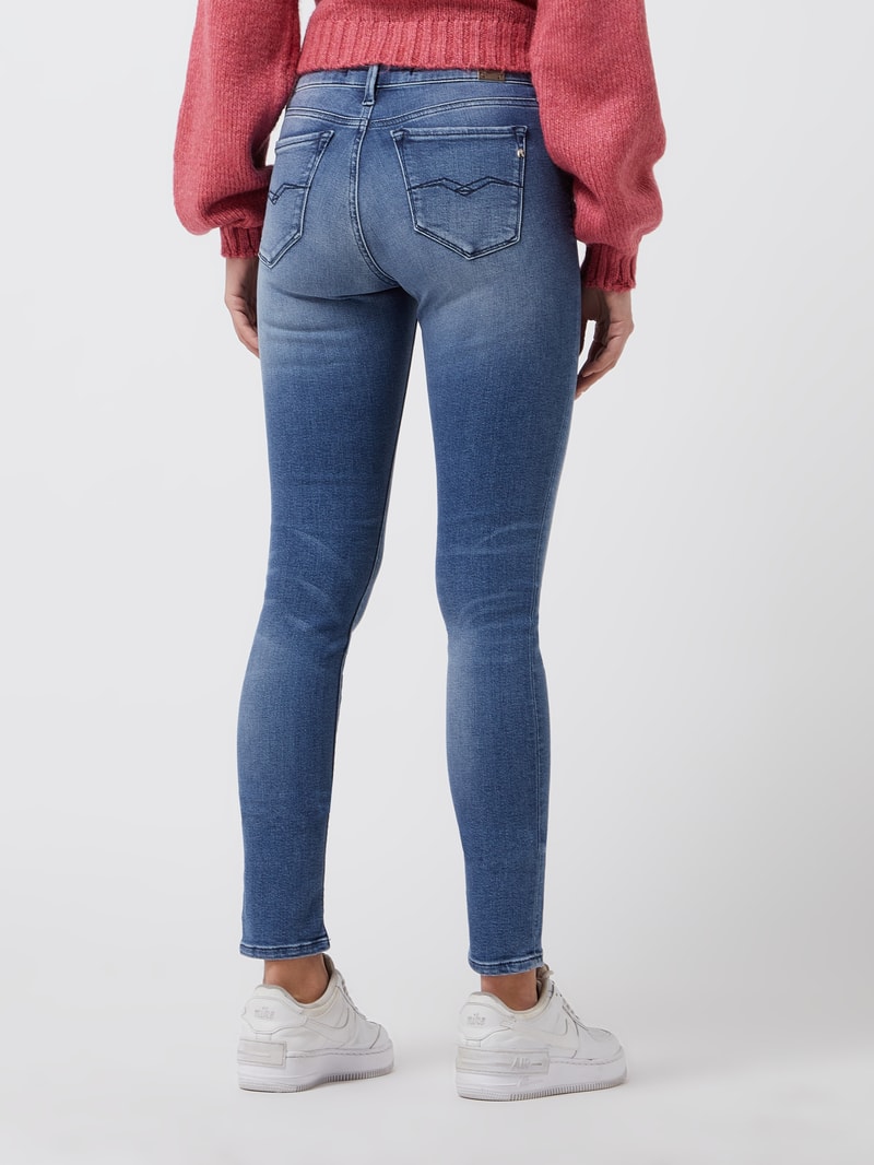 Skinny Fit Jeans mit Stretch-Anteil Modell 'Luzien' in blau