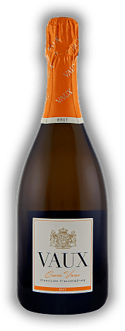 Schloss Vaux Cuvée Vaux Brut Schloss Vaux Cuvée Vaux Brut Eine Sektcuvée aus Weißburgunder, Spätburgunder und Riesling. 0,75	 Liter - Vol 12,0%