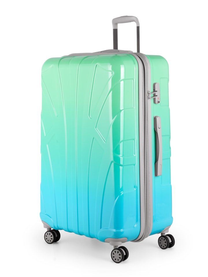 suitline Großer Reisekoffer erweiterbar XL Koffer 4 Rollen TSA 110 L in Northern Lights günstig kaufen L