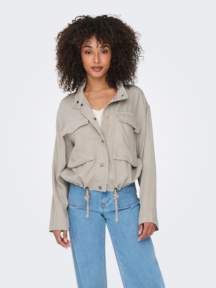 ONLY Übergangsjacke in Grau günstig kaufen