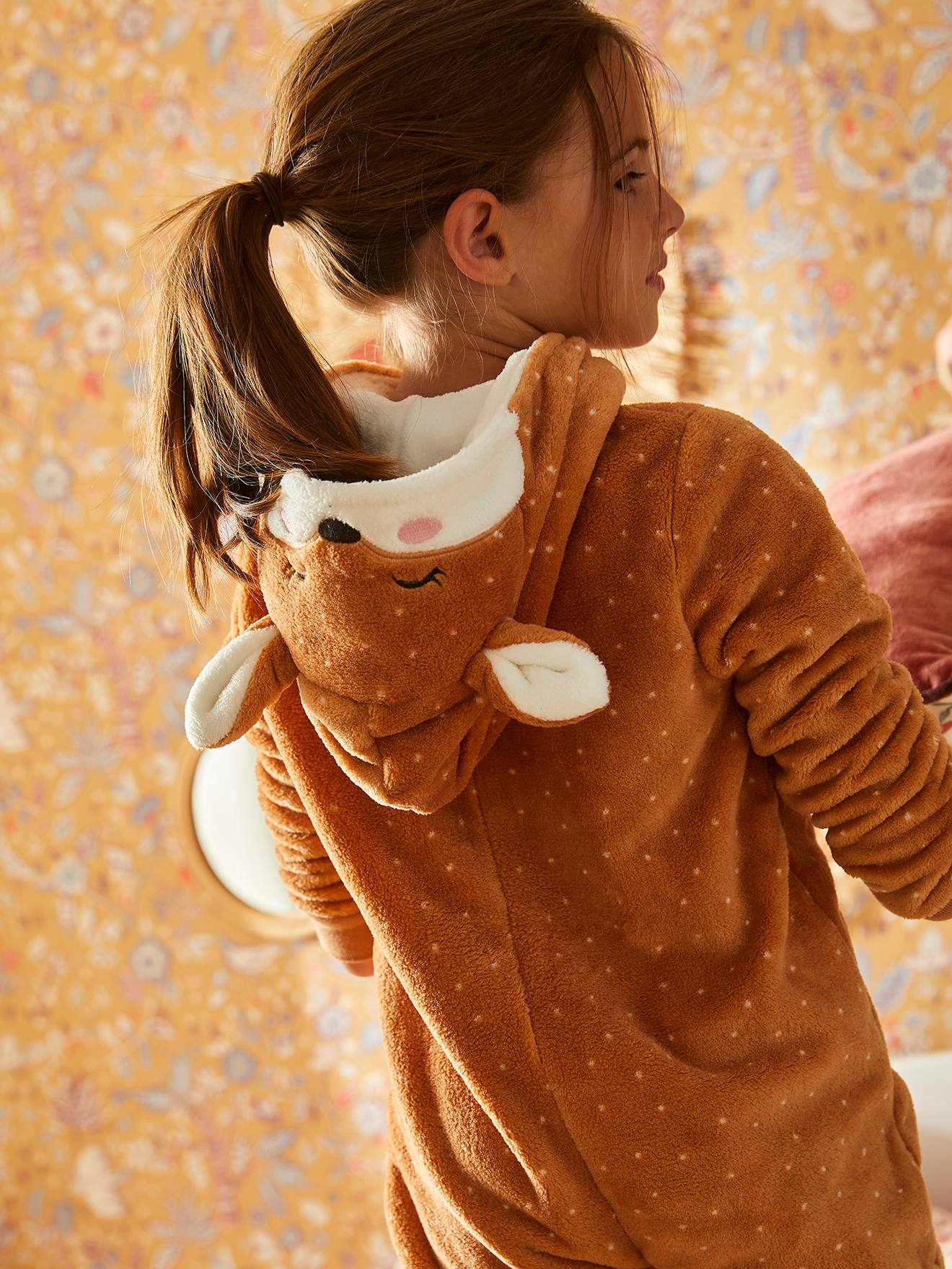 Vertbaudet Mädchen Overall/Onesie FUCHS - hellbraun
