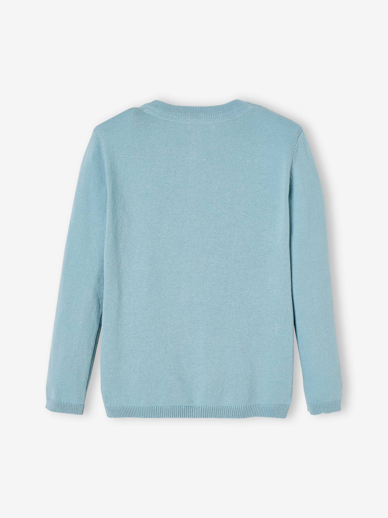 Gilet Basics personnalisable fille bleu glacier
