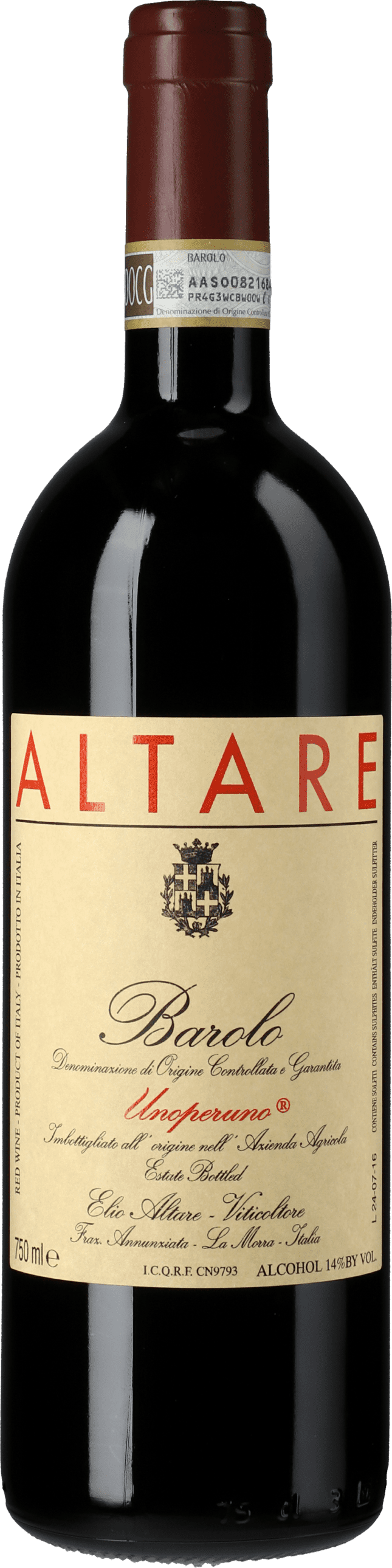 Elio Altare: Barolo Unoperuno 2018