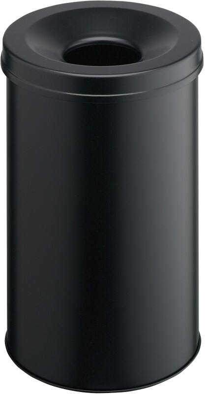 DURABLE Papierkorb Safe Rund 30 Liter Schwarz