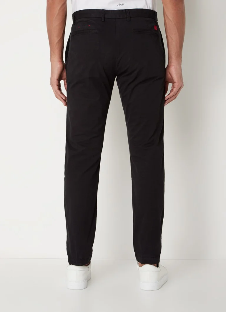 Pantaloni chino HUGO BOSS David Slim Fit cu talpă elastică