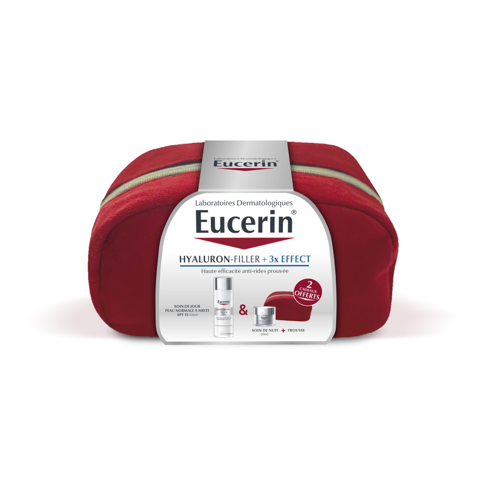 eucerin Trousse Routine Anti-Âge Soin de Jour +Soin de Nuit Offert Eucerin Trousse