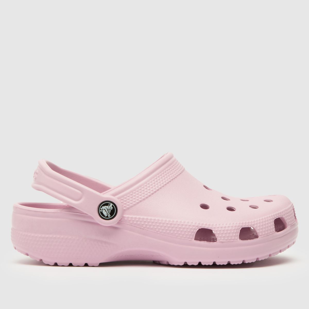 Crocs ljusrosa klassiska träskor för flickor och ungdomar