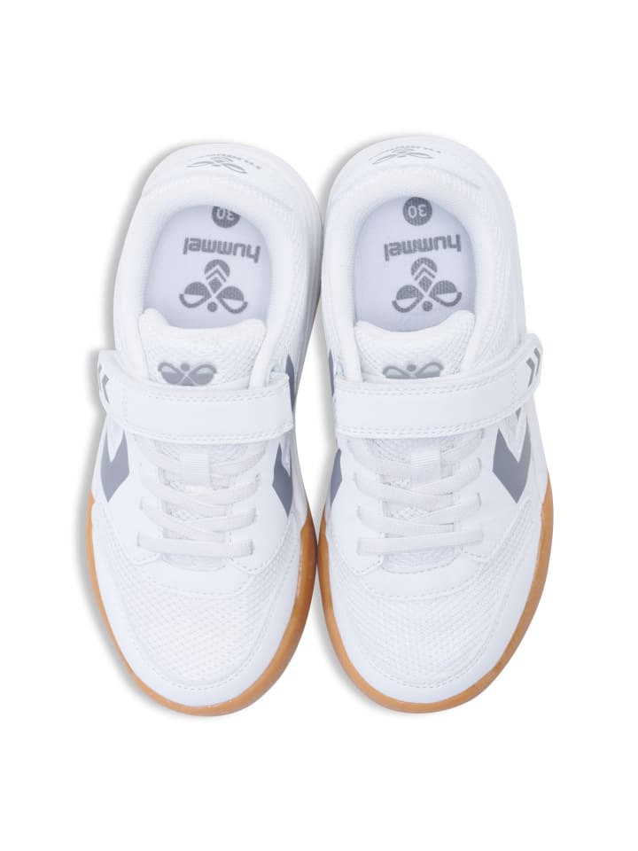 Hummel Hummel Klettverschluss Hallenschuh Multiplay Stable Kinder in WHITE/GREY günstig kaufen