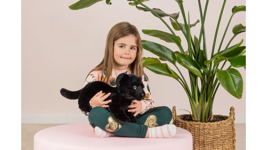 Teddy-Hermann - Kuscheltier Panther Baby sitzend 30 cm