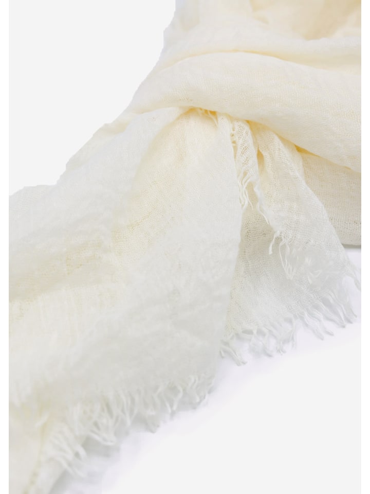 SASSYCLASSY Musselin Schals in Offwhite günstig kaufen onesize